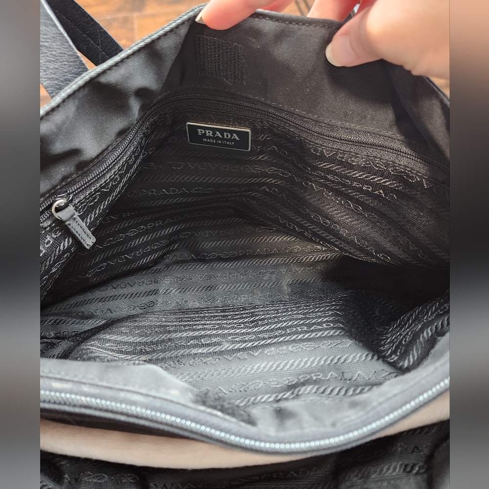 Prada Black Nylon Shoulder Bag - Picture 8 of 14